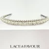 Beads & Beyond Vintage Headpieces | Pearl Hair Accessories*Adelphi Vintage Pearl and Crystal Bridal Headband Ivory/ Silver