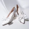 Rainbow Club Bride Gifts | Shoe Jewellery*Alice by | Ivory Satin Oversized Bow Shoe Clips