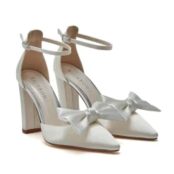 Rainbow Club Bride Gifts | Shoe Jewellery*Alice by | Ivory Satin Oversized Bow Shoe Clips