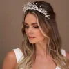 Arianna Pearl Hair Accessories | Silver Hair Accessories*Astral Pearl, Bead and Flower Tiara AR737