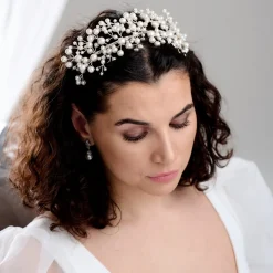 Arianna Pearl Hair Accessories | Silver Hair Accessories*Everlasting Statement Pearl Headband AR632