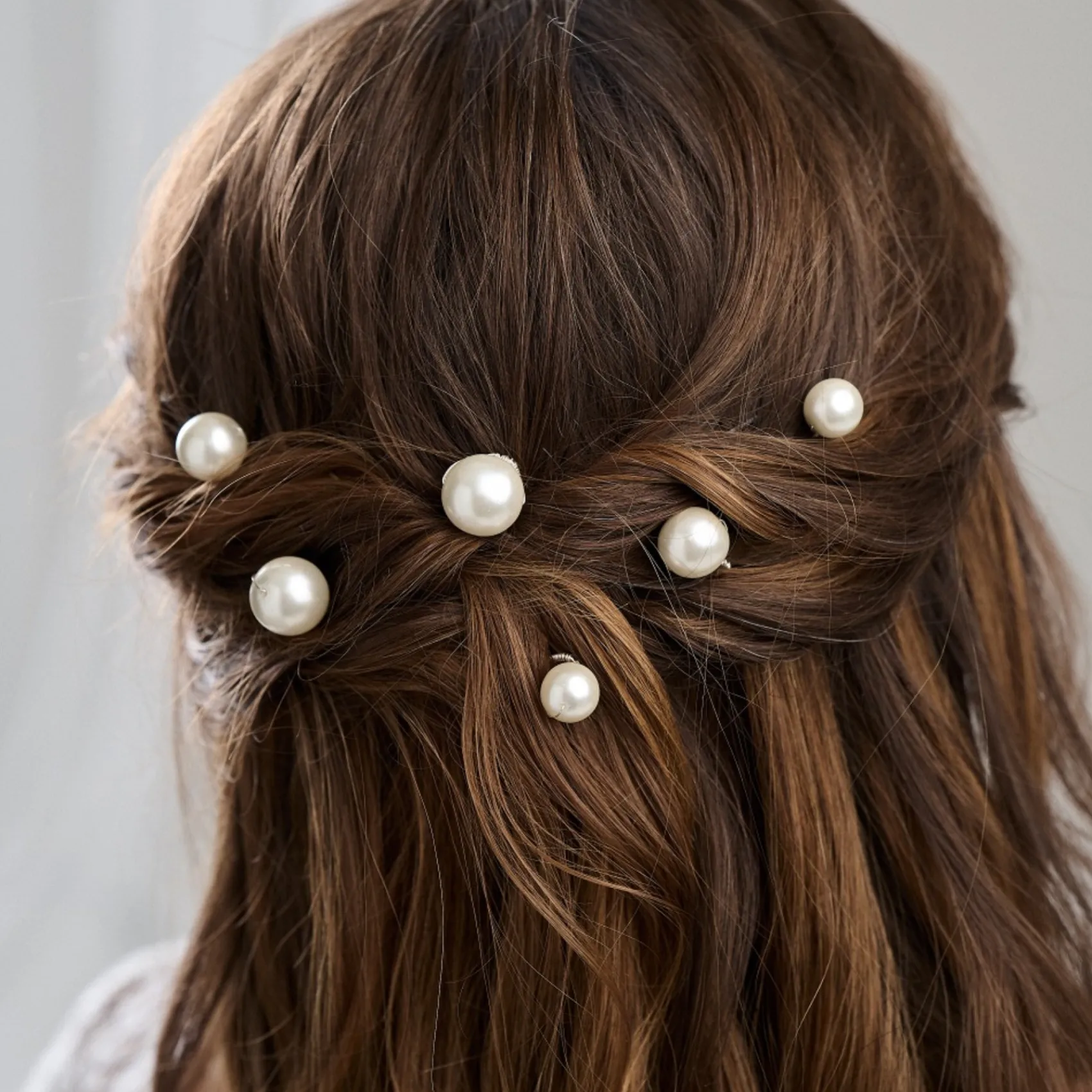 Arianna Bridesmaid Gifts | Bride Gifts*Purity Set of 6 Pearl Wedding Hair Pins ARP617