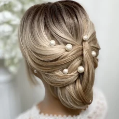 Arianna Bridesmaid Gifts | Bride Gifts*Purity Set of 6 Pearl Wedding Hair Pins ARP617