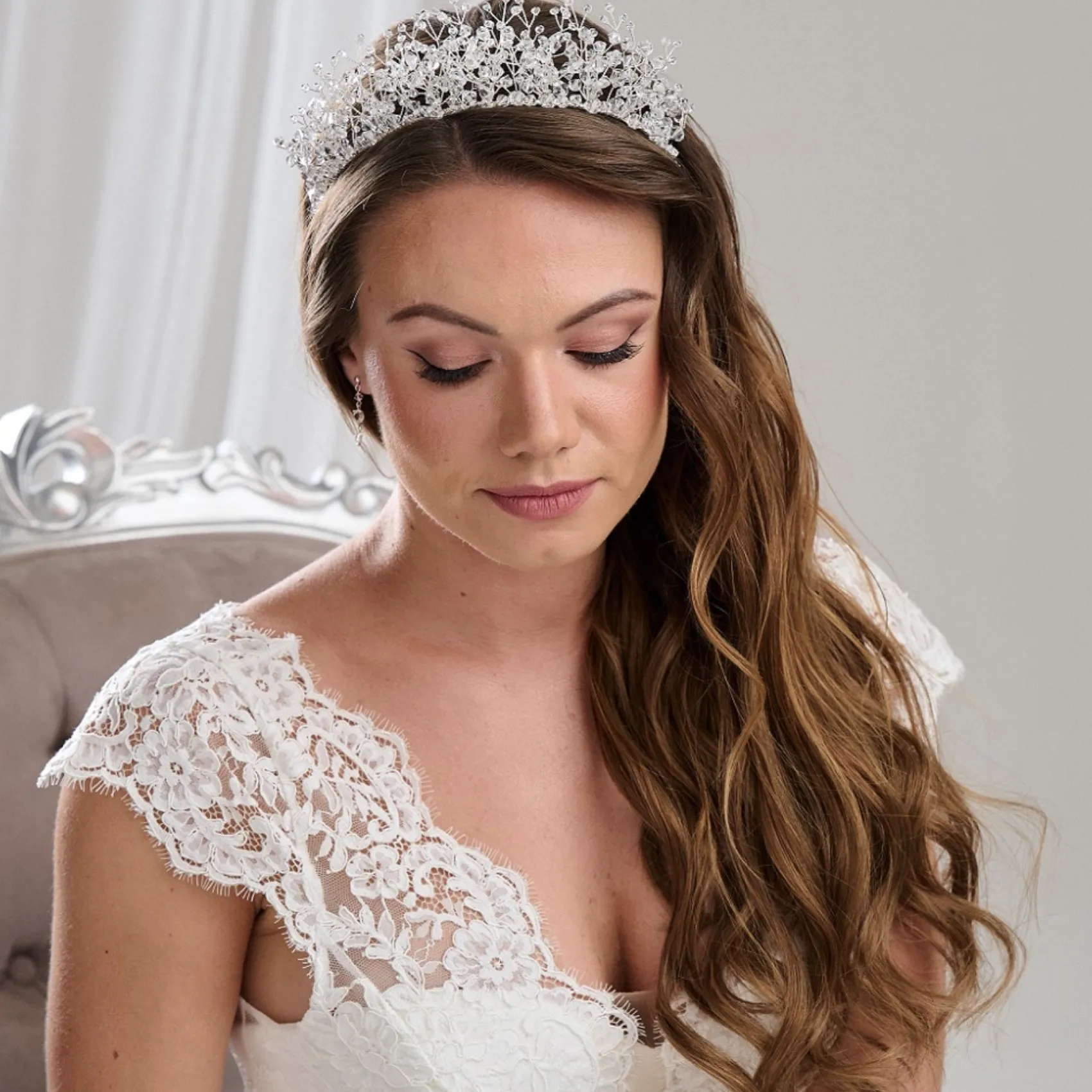Arianna Crystal Hair Accessories | Silver Hair Accessories*Zara Statement Crystal Embellished Tiara AR762