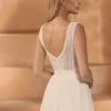 Bianco Evento Bridal Tops & Bodysuits*Bianco Lace Sleeveless Bridal Bodysuit E428 Ivory
