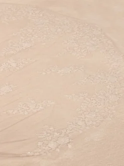 Bianco Evento Single Tier Veils | Chapel Length & Cathedral Veils*Bianco Single Tier Royal Length Veil with Lace Appliques S478 Ivory