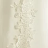 Bianco Evento Single Tier Veils | Chapel Length & Cathedral Veils*Bianco Single Tier Cut Edge Cathedral Veil with Floral Lace Train S342 Ivory