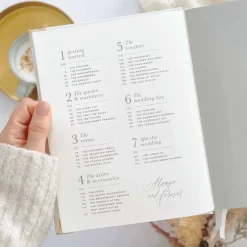 Blush & Gold Wedding Planner Books | Engagement Gifts*Blush and Gold Luxury Wedding Planner Book with Gilded Edges Blush/ Gold