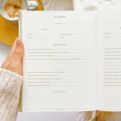 Blush & Gold Wedding Planner Books | Engagement Gifts*Blush and Gold Luxury Wedding Planner Book with Gilded Edges Blush/ Gold