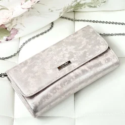 Capollini Wedding Guest Bags | Occasion Handbags*Nubuck Leather Clutch Bag Blush Pink
