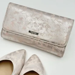 Capollini Wedding Guest Bags | Occasion Handbags*Nubuck Leather Clutch Bag Blush Pink