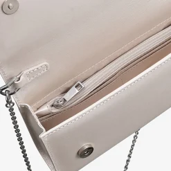 Capollini Wedding Guest Bags | Occasion Handbags*Leather Clutch Bag Champagne