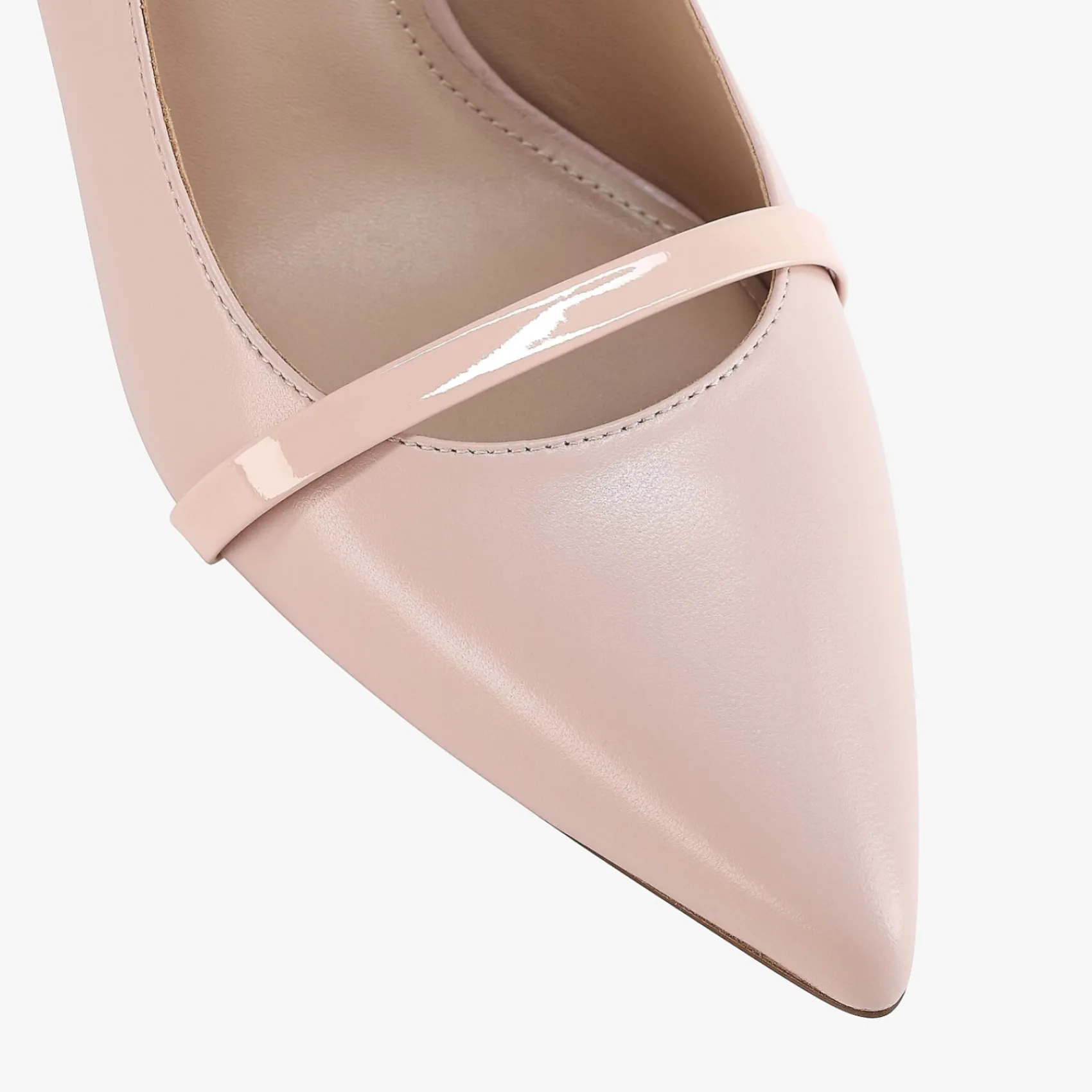 Capollini Wedding Guest Shoes | Mother Of The Bride Shoes*Emory Leather Mid Heel Slingbacks with Patent Strap Pink