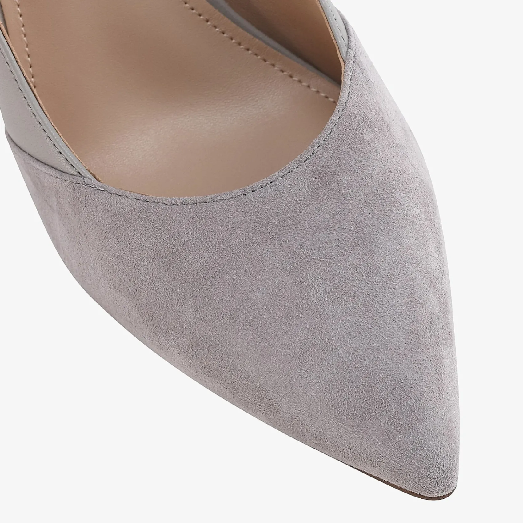 Capollini Wedding Guest Shoes | Mother Of The Bride Shoes*Faith Leather Panelled Pointed Court Shoes Grey