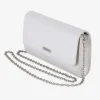 Capollini Wedding Guest Bags | Occasion Handbags*Glacier Nubuck Leather Clutch Bag White