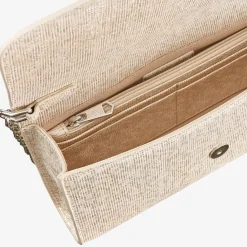 Capollini Wedding Guest Bags | Occasion Handbags*Dorado Nubuck Leather Clutch Bag Gold