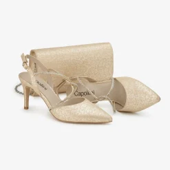 Capollini Wedding Guest Bags | Occasion Handbags*Dorado Nubuck Leather Clutch Bag Gold
