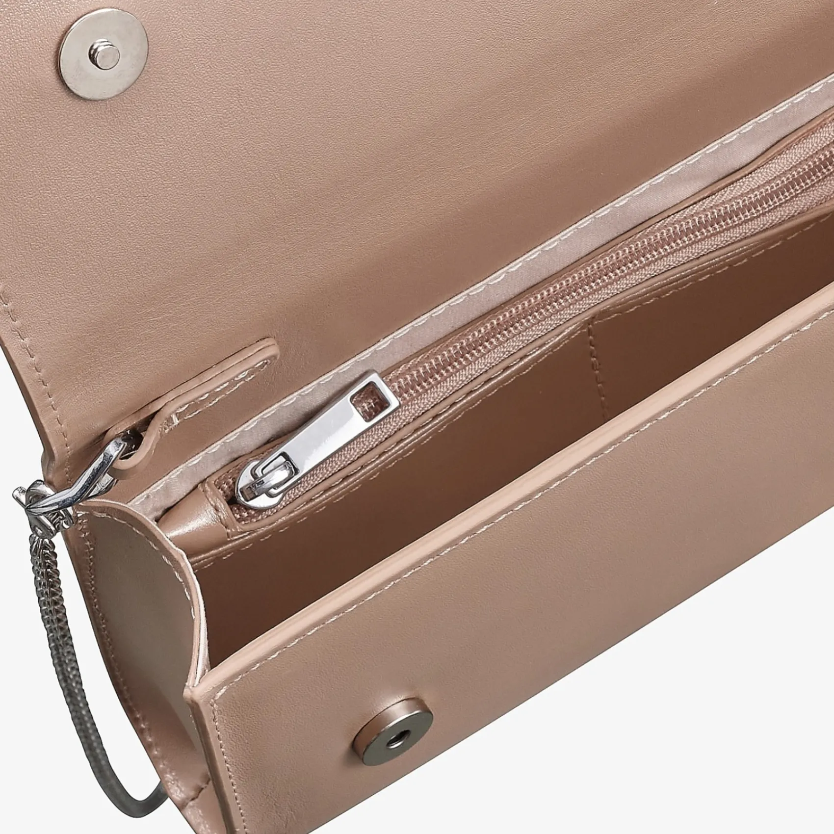 Capollini Wedding Guest Bags | Occasion Handbags*Leather Clutch Bag Nude