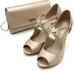 Capollini Wedding Guest Bags | Occasion Handbags*Leather Clutch Bag Nude