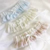 Boudoir Couture Bride Gifts | Bridal Garters*Chantilly Floral Lace Bridal Garter with Pearl Droplet Ivory