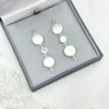 Beads & Beyond Pearl Jewellery | Silver Wedding Jewellery*Connie Long Freshwater Coin Pearl Earrings Ivory/ Silver