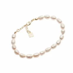Poirier Mother Of The Groom Gifts | Mother Of The Bride Gifts*Dara Gold Freshwater Pearl Bracelet Ivory/ Gold