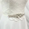 Beads & Beyond Wedding Dress Belts*Darlington Embellished Floral Bridal Belt with Beaded Drapes