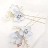 Poirier Something Blue Gifts | Bridesmaid Gifts*Delphinium Pale Blue Flowers and Sprigs Hair Pin Pale Blue/ Light Gold