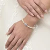 Lace & Favour Bride Gifts | Pearl Jewellery*Desiree Chic Pearl Wedding Bracelet (Silver)