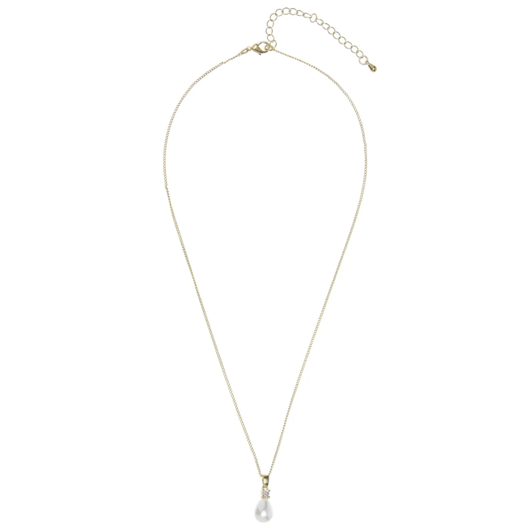 Lace & Favour Bridesmaid Gifts | Bride Gifts*Dolci Gold Teardrop Pearl Pendant Necklace