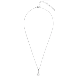 Lace & Favour Bridesmaid Gifts | Bride Gifts*Dolci Silver Teardrop Pearl Pendant Necklace