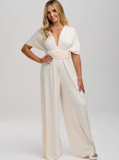 Lace & Favour Multiway Bridesmaid Jumpsuits*Emily Rose Multiway Bridesmaid Jumpsuit Cream