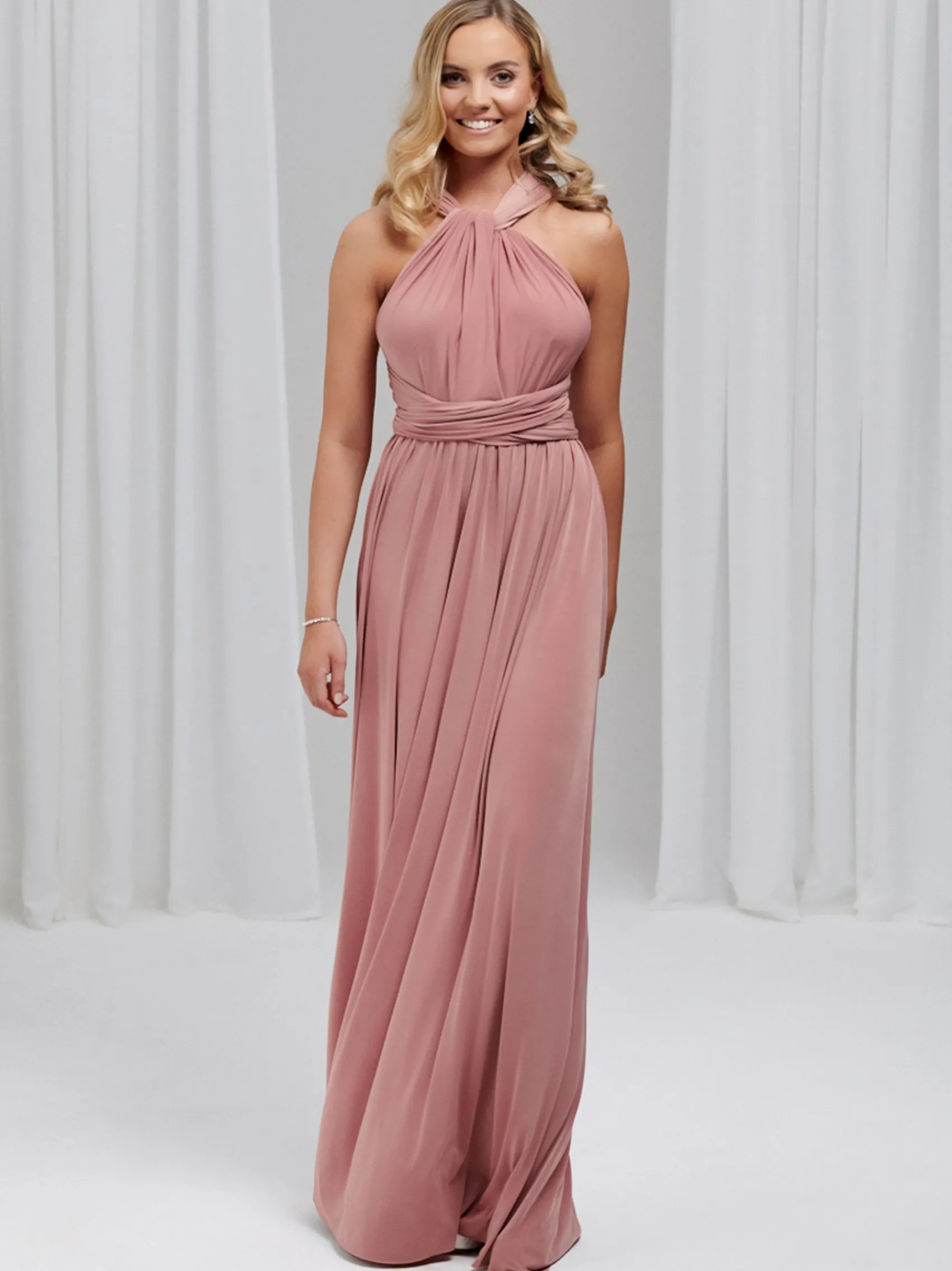 Lace & Favour Multiway Bridesmaid Dresses*Emily Rose Multiway Bridesmaid Dress (One Size) Dusky Pink