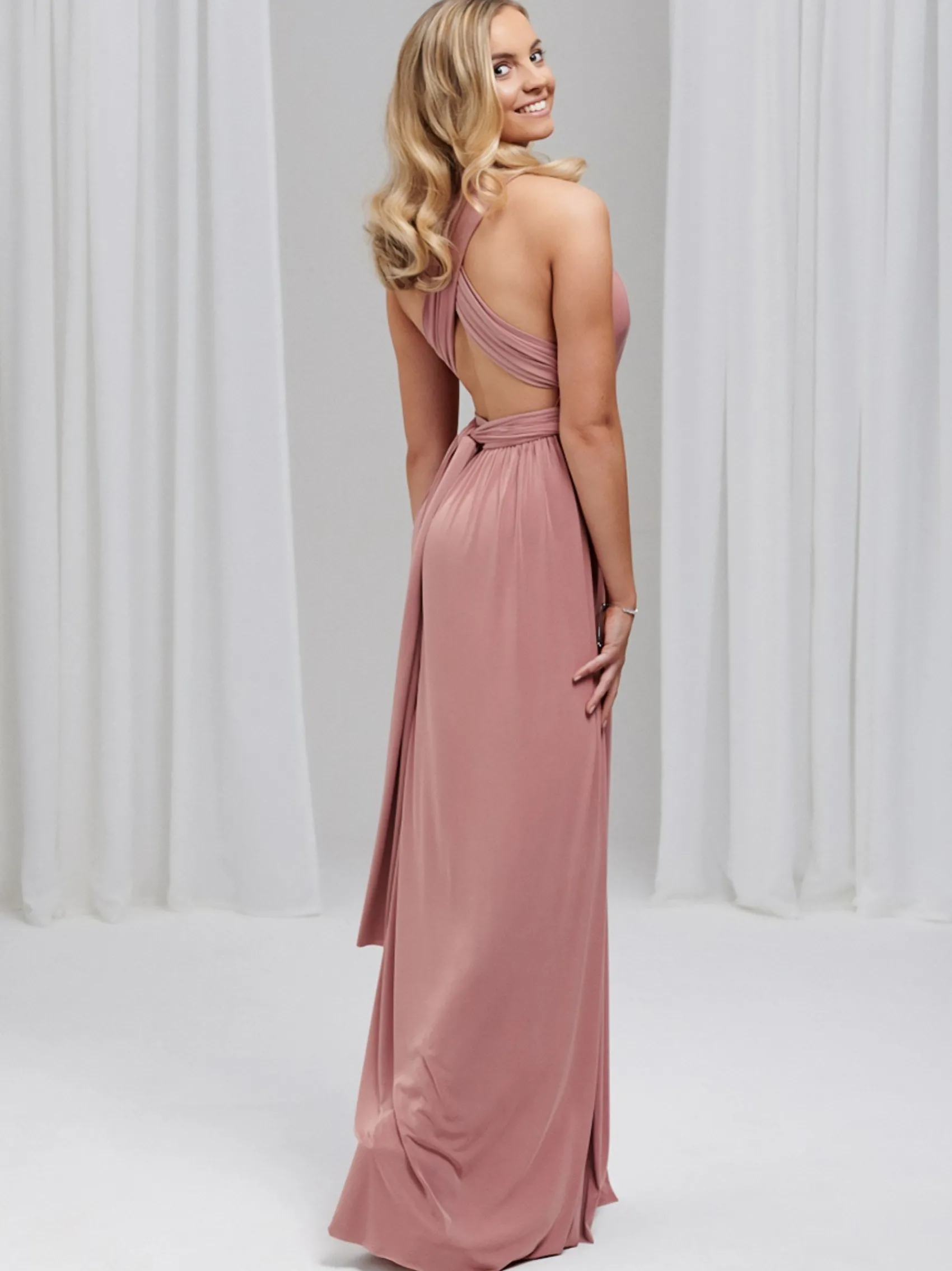 Lace & Favour Multiway Bridesmaid Dresses*Emily Rose Multiway Bridesmaid Dress (One Size) Dusky Pink
