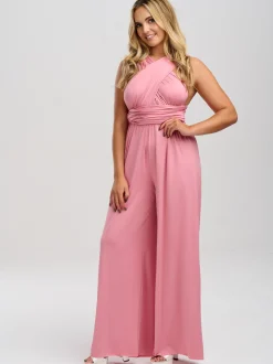 Lace & Favour Multiway Bridesmaid Jumpsuits*Emily Rose Multiway Bridesmaid Jumpsuit Dusky Pink