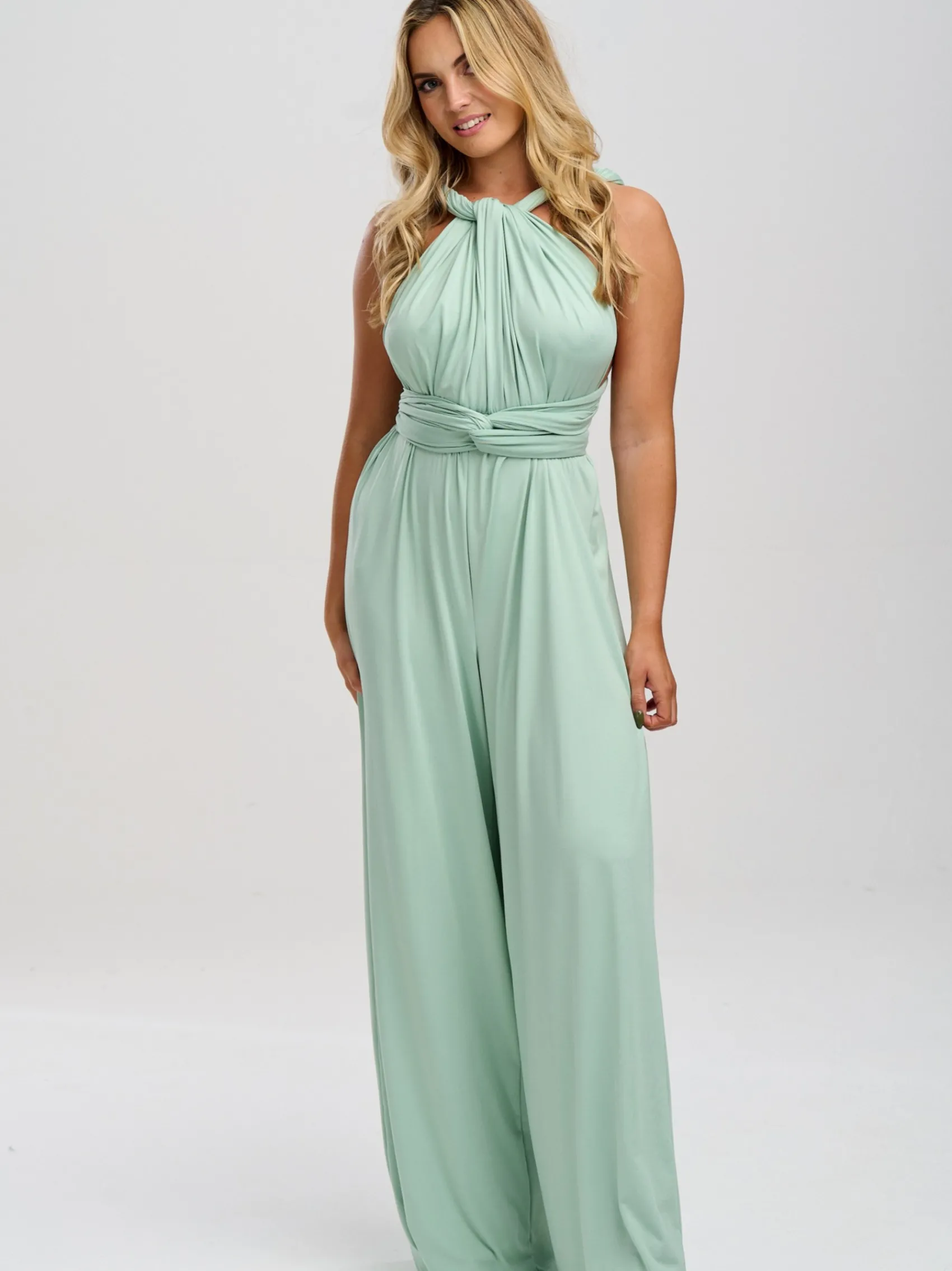 Lace & Favour Multiway Bridesmaid Jumpsuits*Emily Rose Multiway Bridesmaid Jumpsuit Mint Green