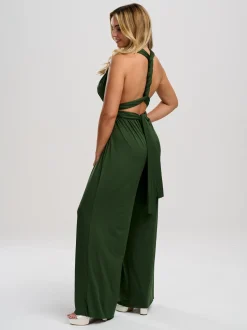 Lace & Favour Multiway Bridesmaid Jumpsuits*Emily Rose Multiway Bridesmaid Jumpsuit Olive Green
