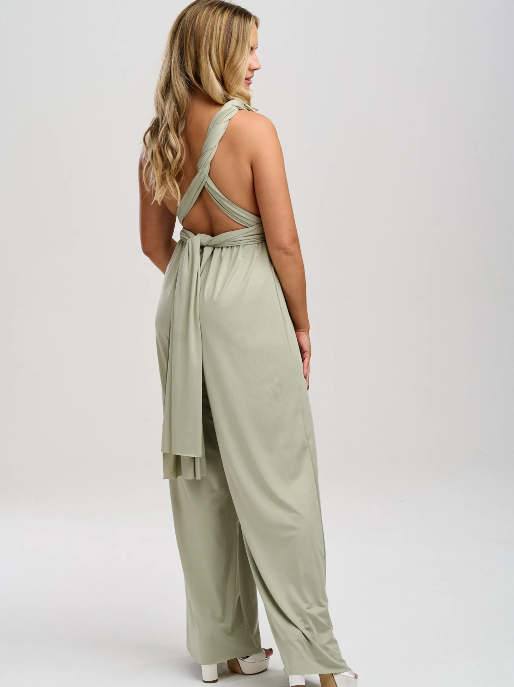 Lace & Favour Multiway Bridesmaid Jumpsuits*Emily Rose Multiway Bridesmaid Jumpsuit Sage Green