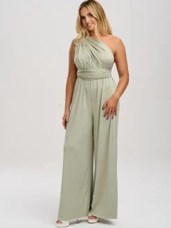 Lace & Favour Multiway Bridesmaid Jumpsuits*Emily Rose Multiway Bridesmaid Jumpsuit Sage Green