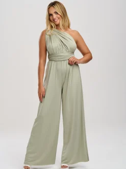 Lace & Favour Multiway Bridesmaid Jumpsuits*Emily Rose Multiway Bridesmaid Jumpsuit Sage Green
