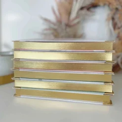 Blush & Gold Wedding Planner Books | Engagement Gifts*Eucalyptus Luxury Wedding Planner Book with Gilded Edges | L&F White/ Pale Green