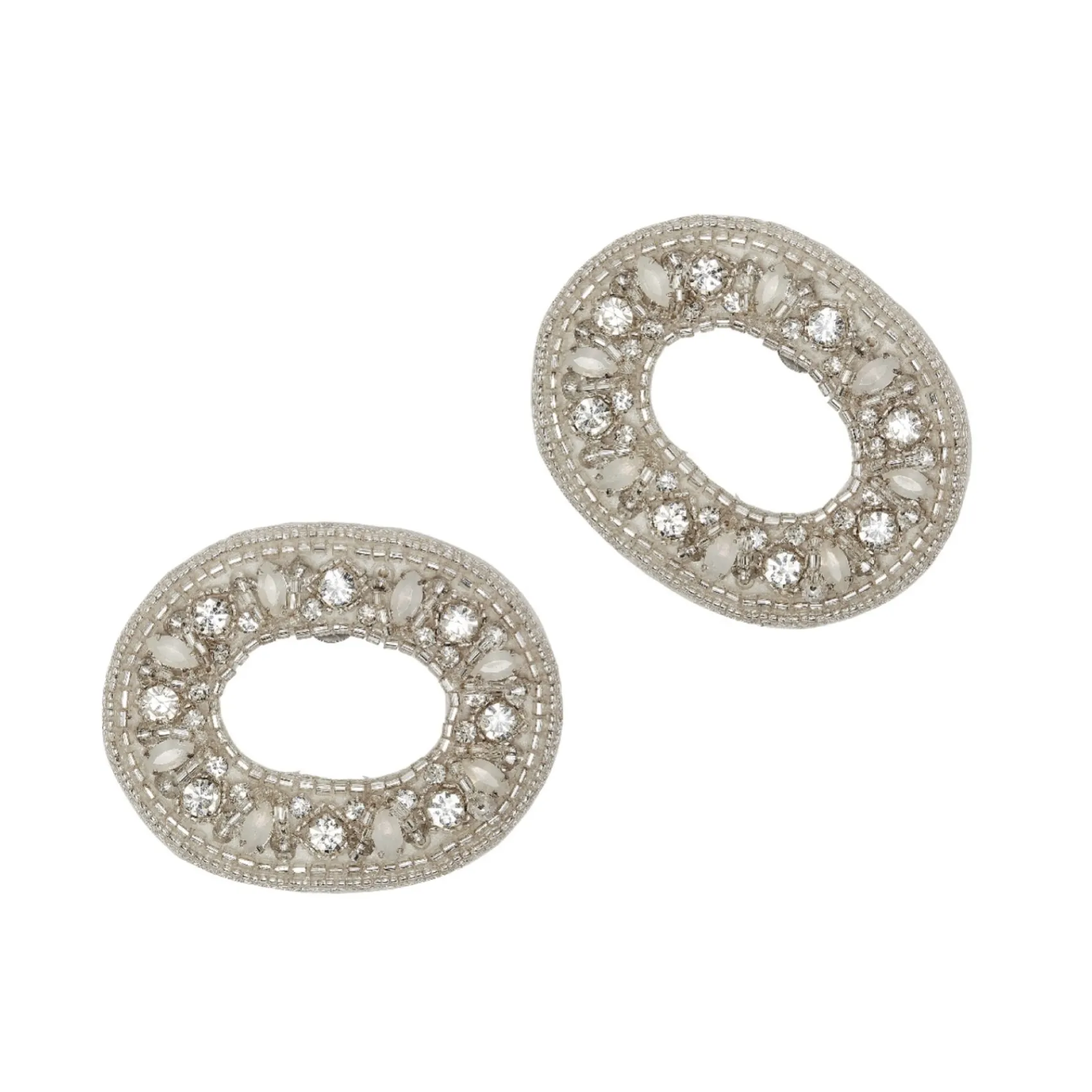 Rainbow Club Mother Of The Groom Gifts | Mother Of The Bride Gifts*Eugenie by | Beaded Oval Shoe Clips