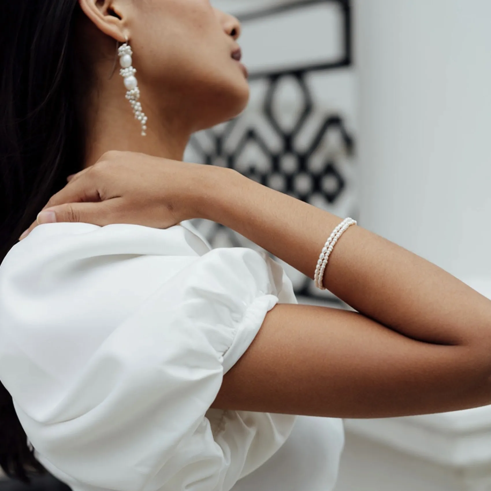 Freya Rose Mother Of The Groom Gifts | Mother Of The Bride Gifts*Dainty Rice Pearl Bracelet