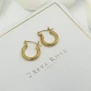 Freya Rose Gold Wedding Jewellery | Wedding Guest Jewellery*Gold Mini Hoop Earrings