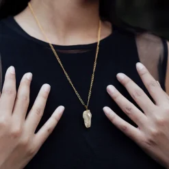 Freya Rose Pearl Jewellery | Gold Wedding Jewellery*Large Baroque Pearl 22ct Gold Pendant Necklace