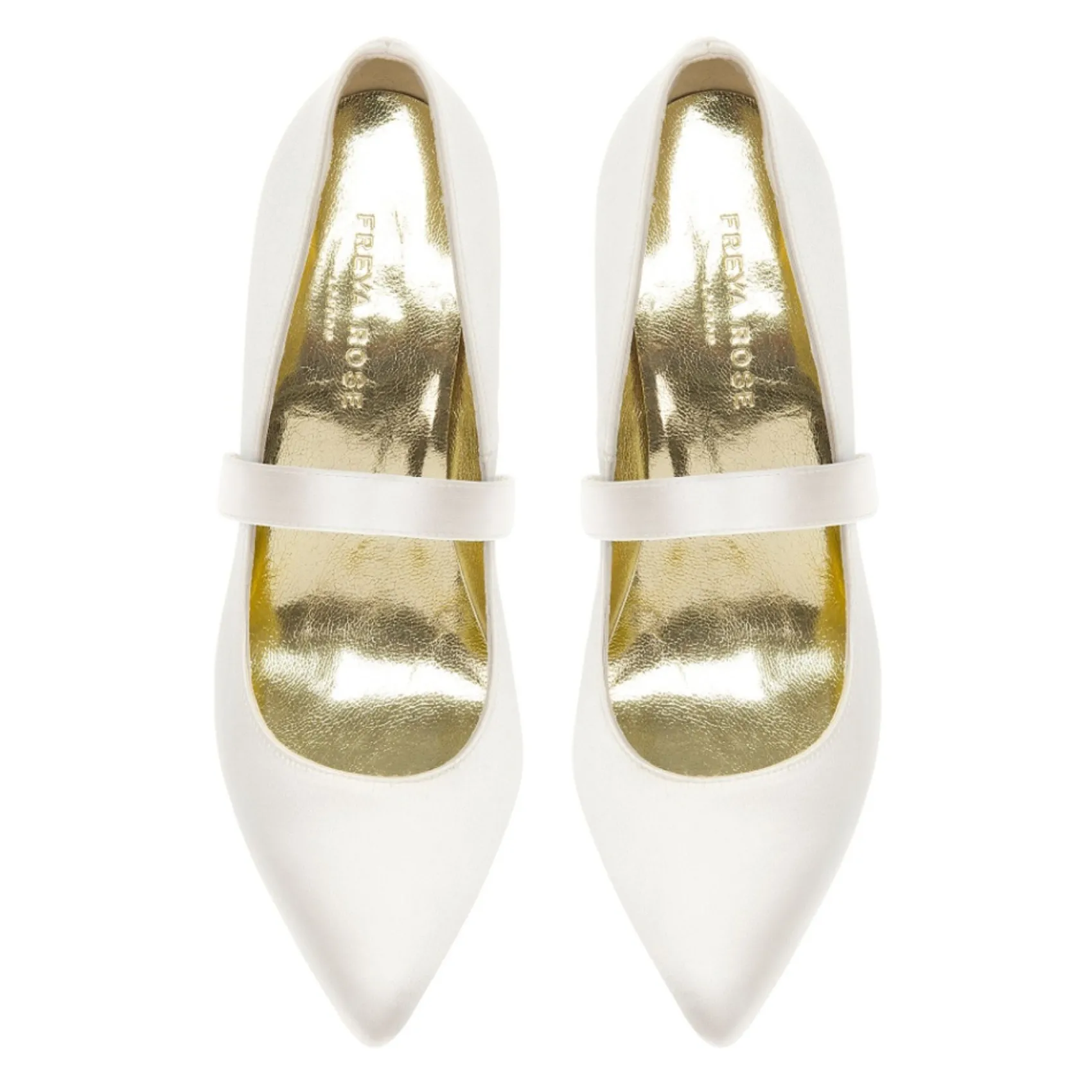 Freya Rose Detachable Shoe Straps*Plain Silk Detachable Shoe Straps Ivory