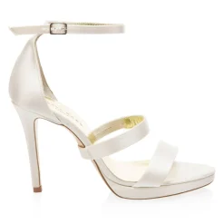 Freya Rose Detachable Shoe Straps*Plain Silk Detachable Shoe Straps Ivory