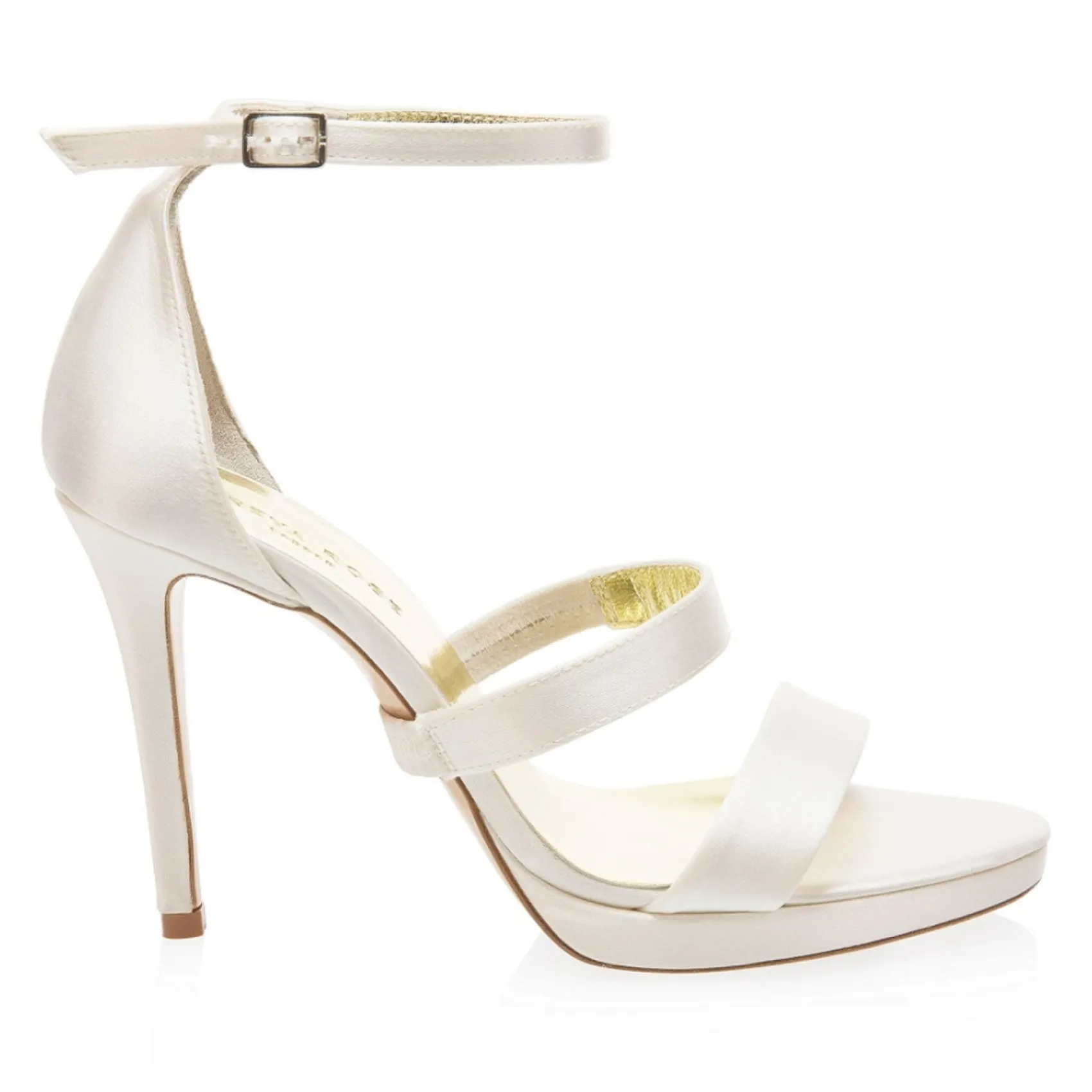 Freya Rose Detachable Shoe Straps*Plain Silk Detachable Shoe Straps Ivory