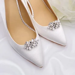 Lace & Favour Bride Gifts | Shoe Jewellery*Gaiety Classic Pearl and Crystal Shoe Clips
