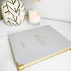 Blush & Gold Wedding Planner Books | Engagement Gifts*Grey and Gold Luxury Wedding Planner Book with Gilded Edges Grey/ Gold